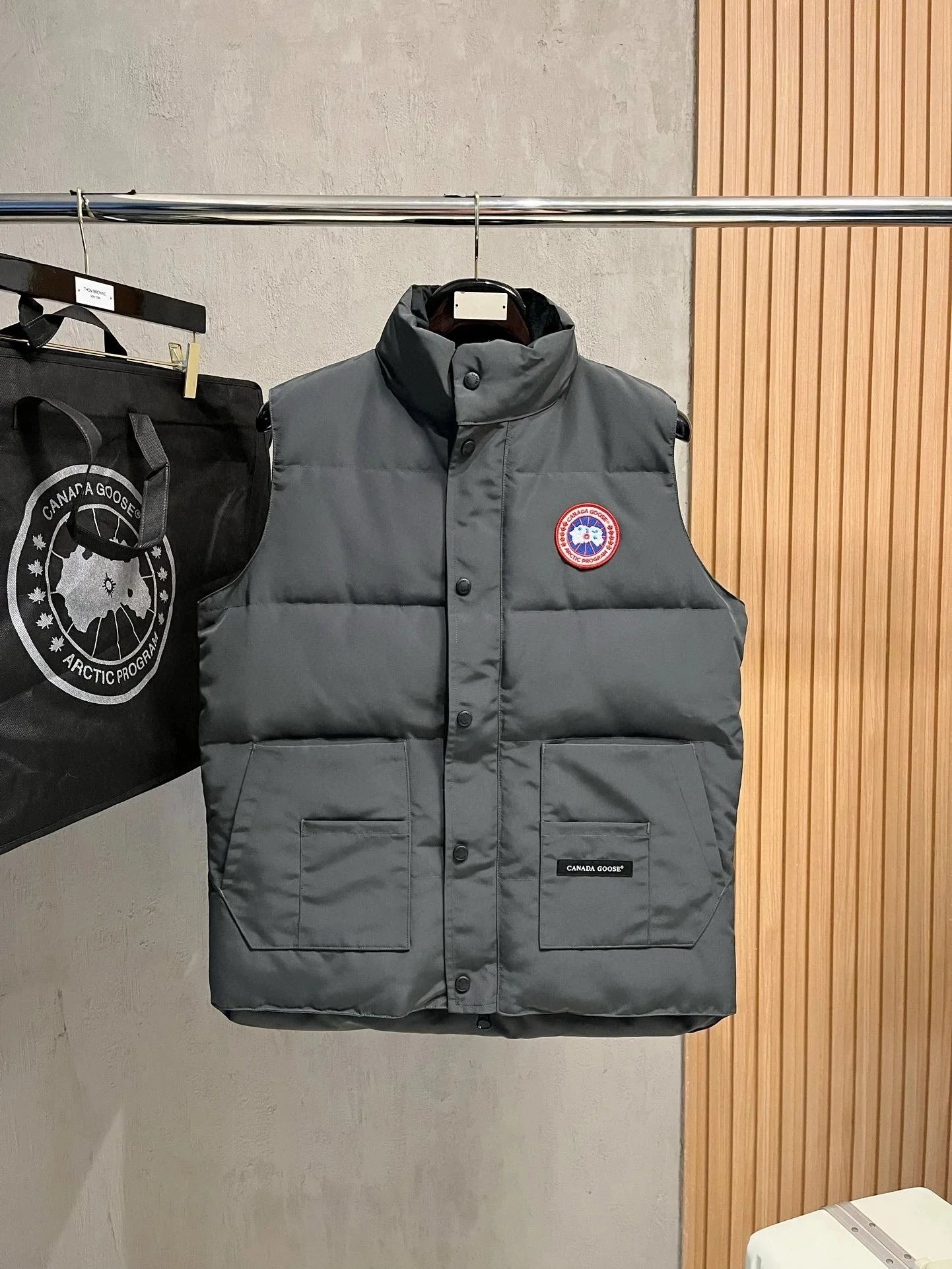 Canada Goose Arctic Program Vest Gray Outerwear - 1
