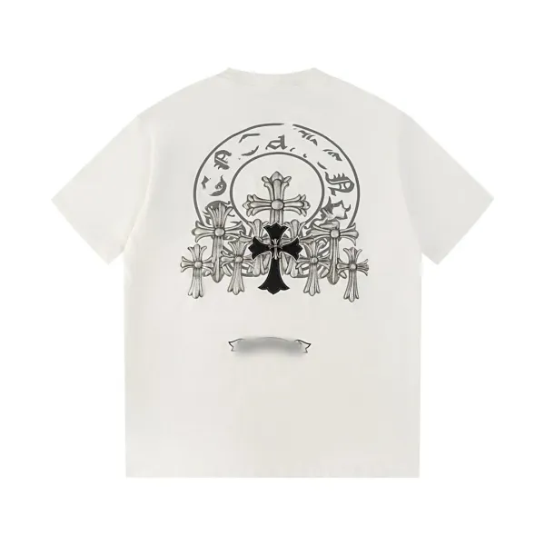 Off-White Dandelion Crystal Embroidery White T-Shirt - 3