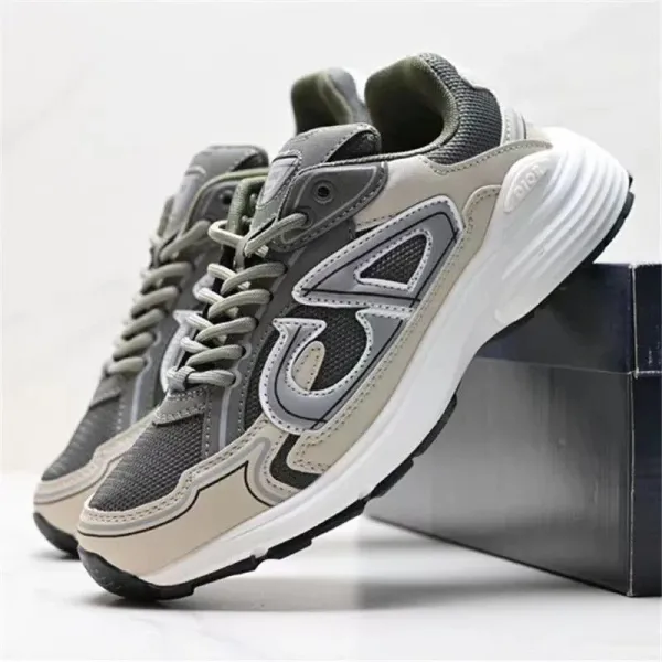 Asics Gel-1130 Gray Beige Chunky Sneakers - 1