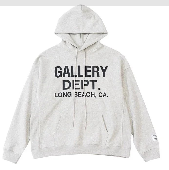Gallery Dept. Logo Hoodie Light Gray Hoodie - 1