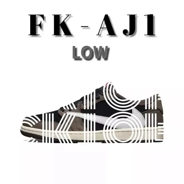 Nike Air Jordan 1 Low FK 'Mocha' Sneakers - 1