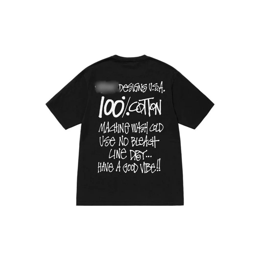 Stussy Oval Logo Distressed Print White T-Shirt - 8