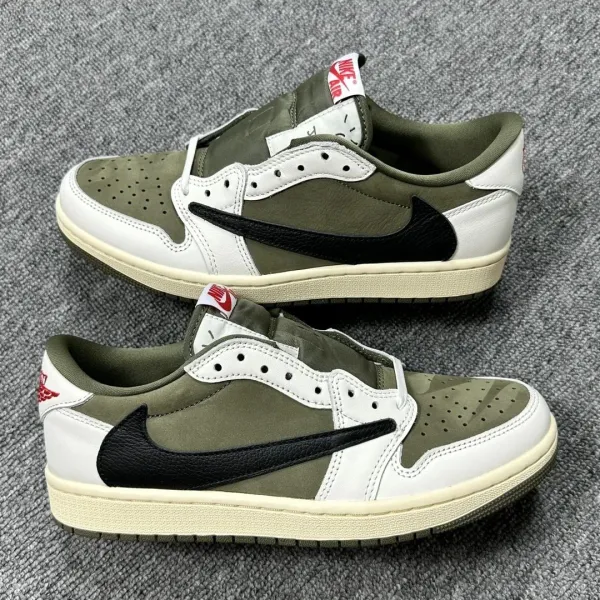 Air Jordan 1 Low OG 'Moss' Slip-On Sneakers - 1