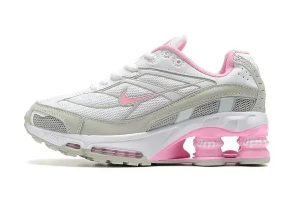 Nike Shox R4 Pink White Running Shoes - 1