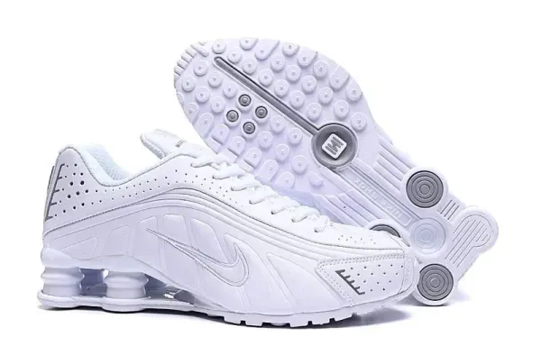 Nike Shox R4 White Sneakers - 1