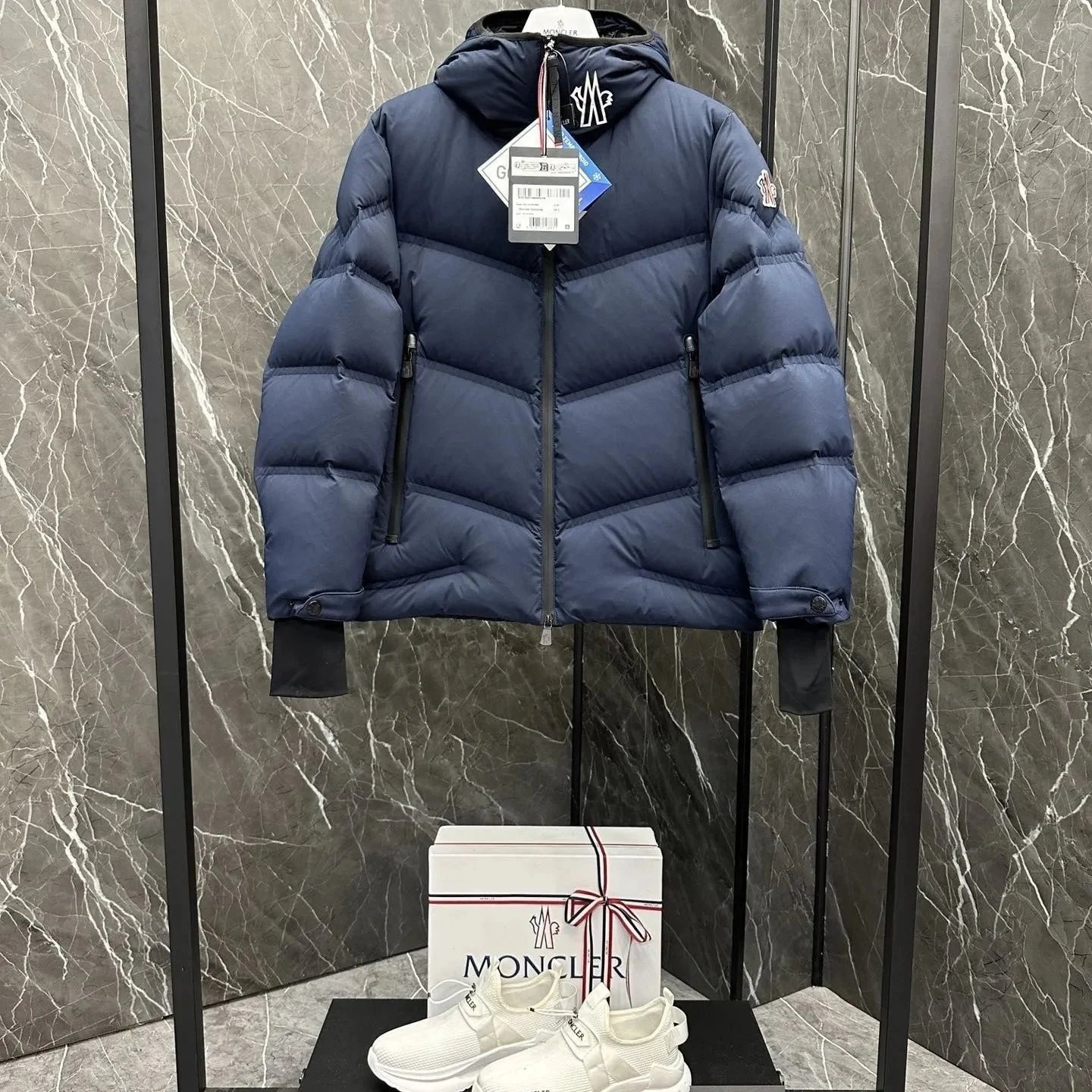 Moncler Down Jackets Hooded quilted puffer jacket — 2