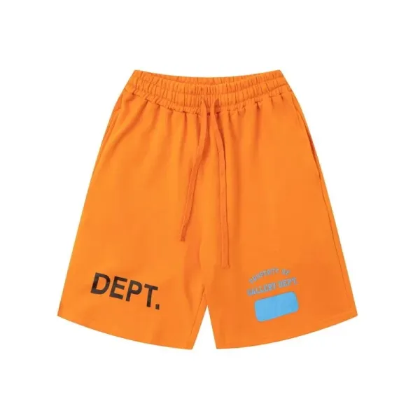 Gallery Dept. Orange Logo Shorts - 1