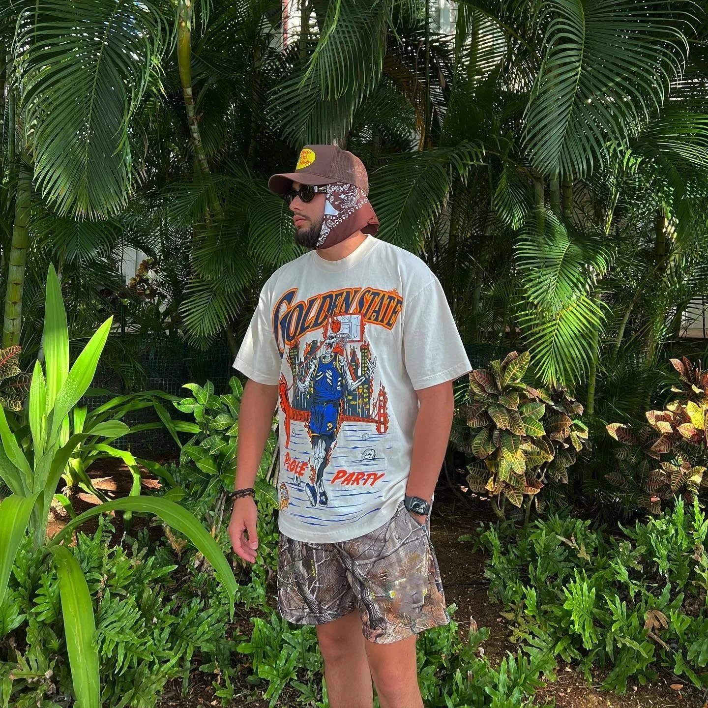 Unknown Brand Graphic Print Swim Shorts
