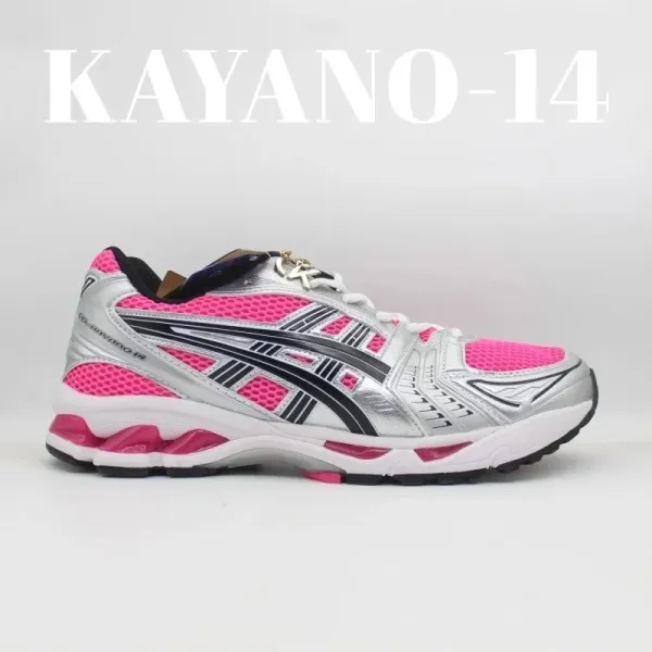 Asics Kayano 14 Silver Pink Running Shoes - 1