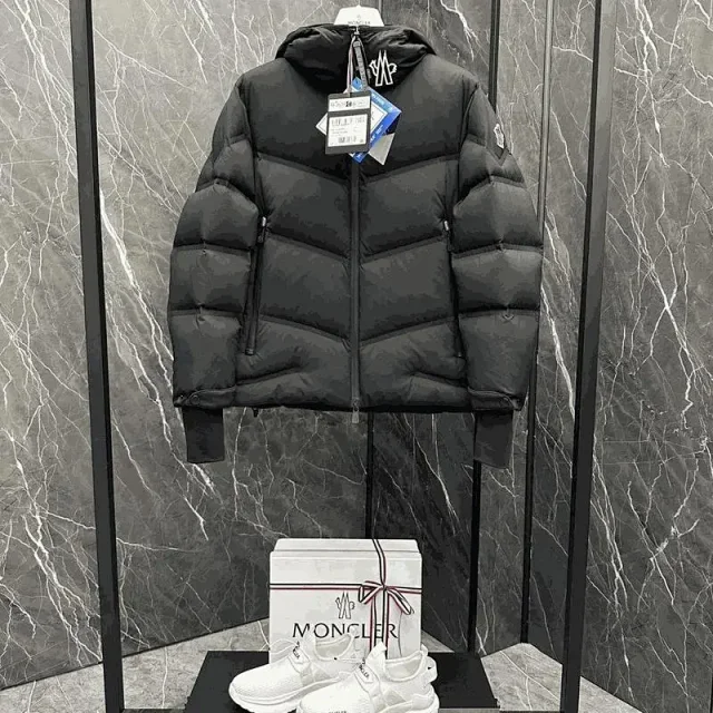Moncler Down Jackets Hooded quilted puffer jacket product detail image 1