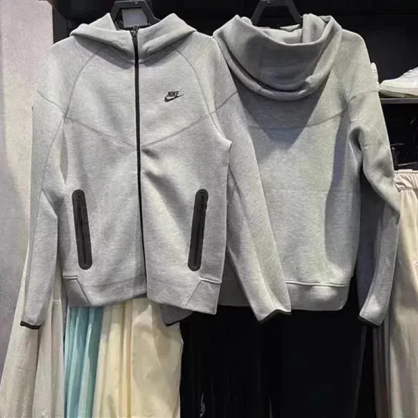 Nike Tech Fleece Full-Zip Hoodie Gray - 1