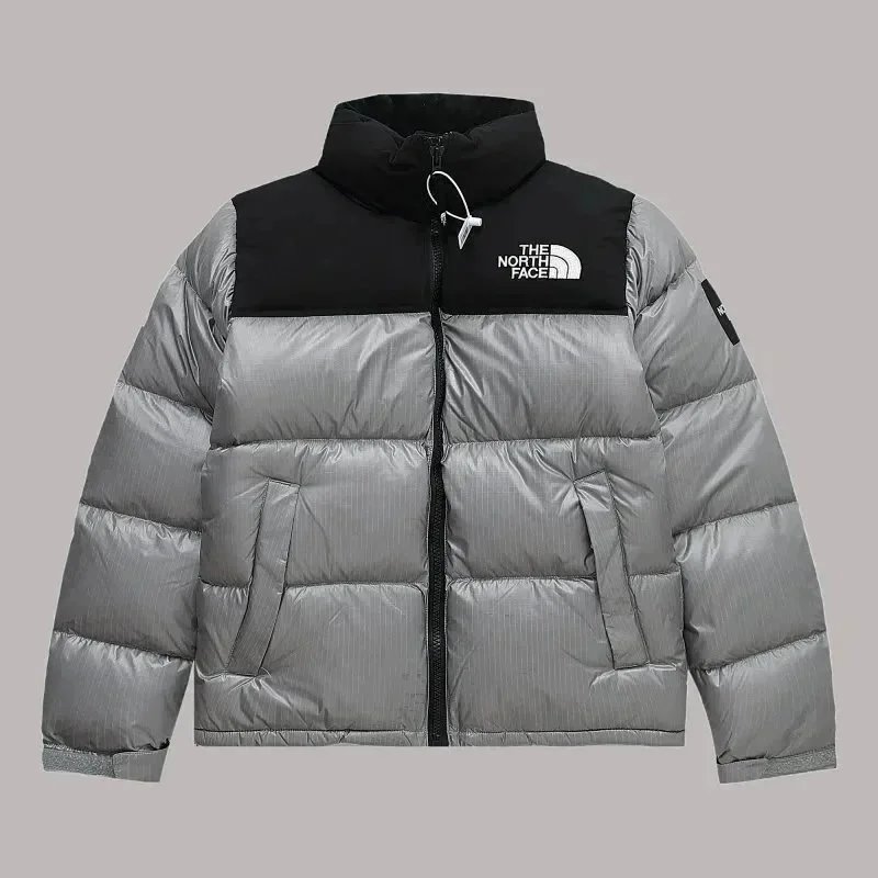 The North Face 1996 Retro Nuptse Jacket Silver Gray Down Jacket - 1