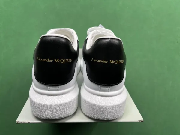 Alexander McQueen Oversized Sneaker White with Sky Blue Heel Tab Sneakers - 7