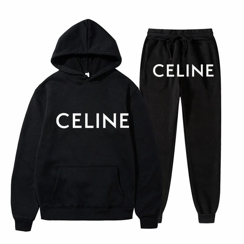 CELINE Hoodie and Sweatpants Set