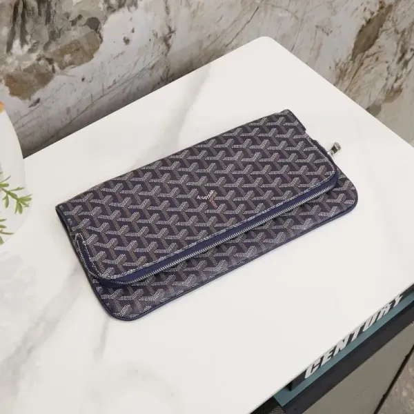 Goyard Saint-Louis Long Wallet Navy Blue - 1
