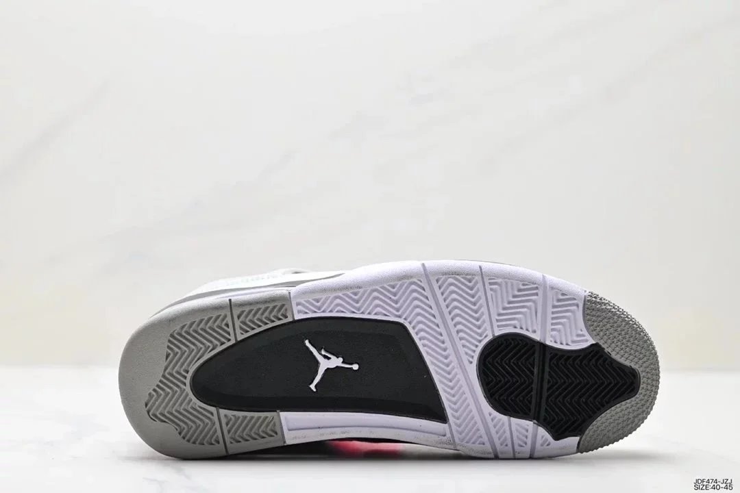 Air Jordan 4 Retro White Cement Grey Sneakers - 5
