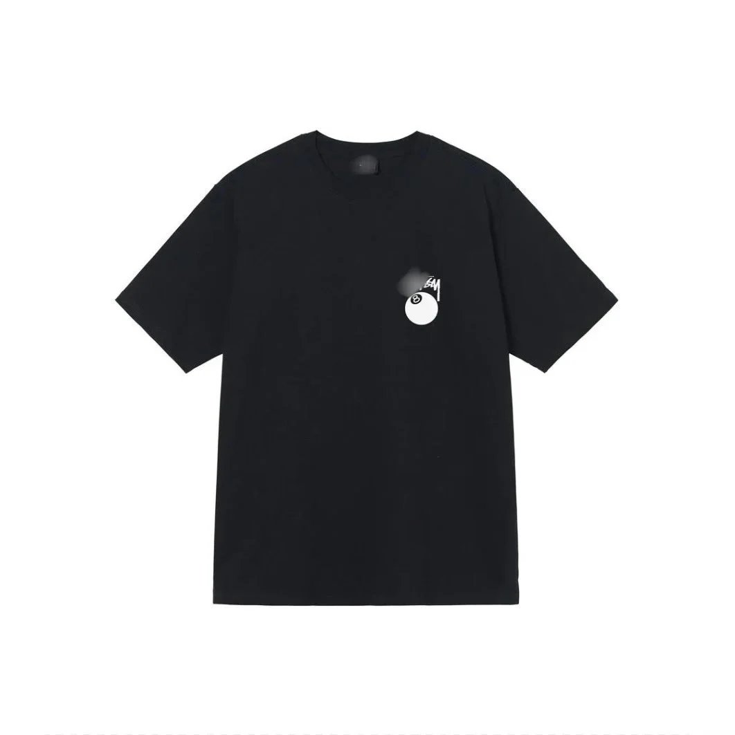 Stussy Oval Logo Distressed Print White T-Shirt - 9