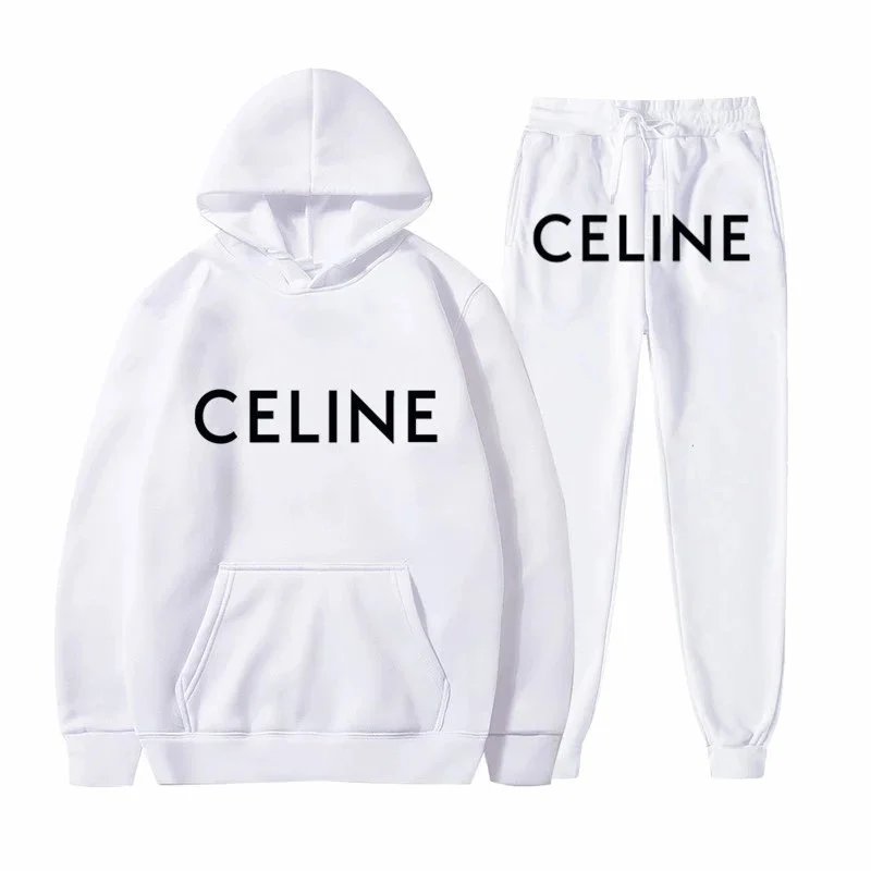 CELINE Hoodie and Sweatpants Set