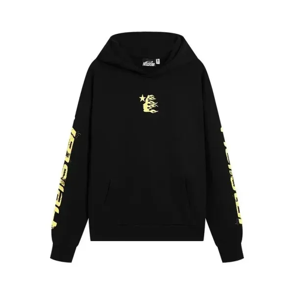 Hellstar Flame Star Hoodie Black - 1