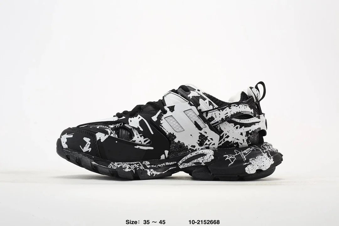 Balenciaga Track 2 Black Chunky Sneakers - 2