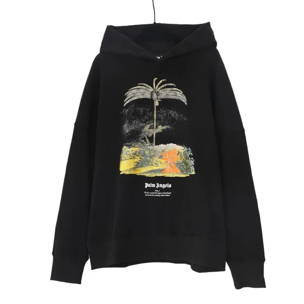 Design Shark Print Oversized Hoodie Beige - 5