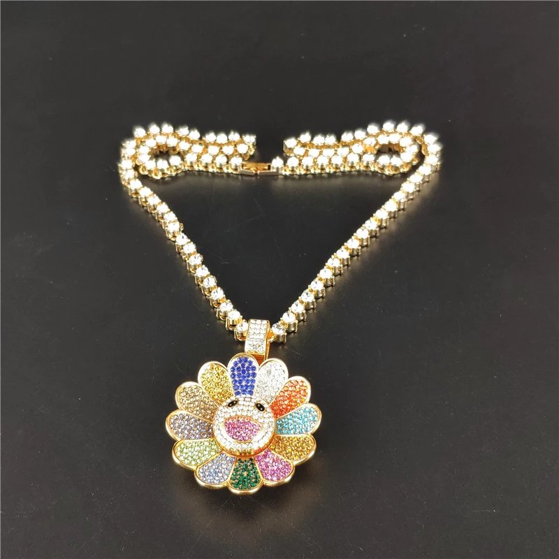 New Gold Colorful Diamond Chain