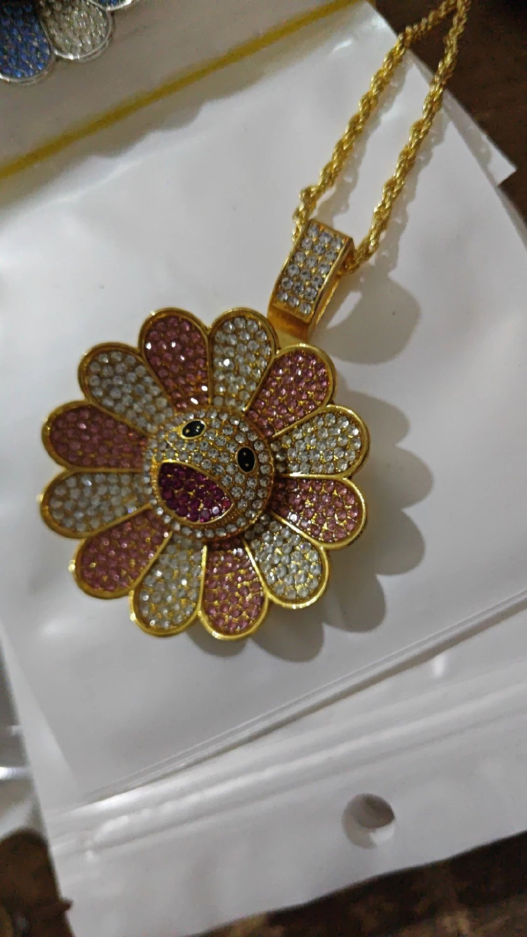 New Gold Pink Diamond Spacing