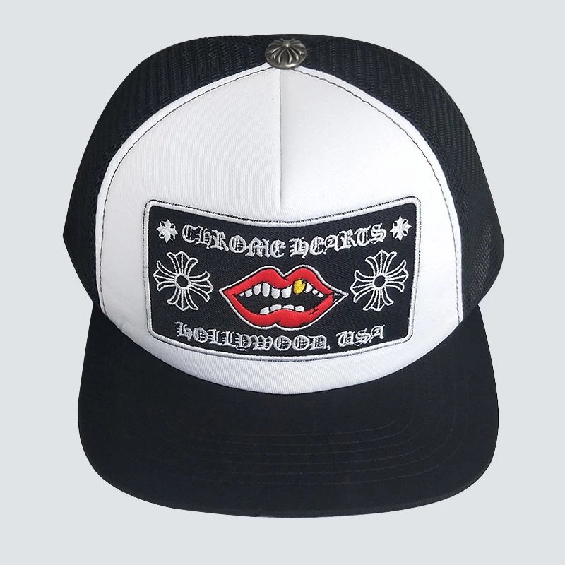 Hat for Round Face Women's Trendy Korean-style Letter Baseball Cap Embroidered All-match Handsome Cap