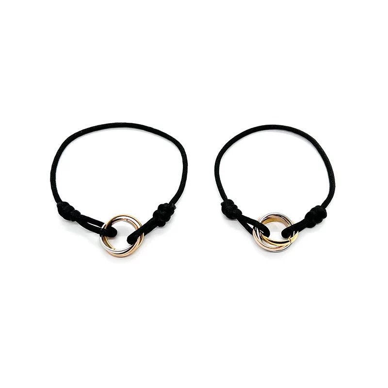 C Li Xian Three Ring Ring Soft Rope Bracelet Couple Total 2