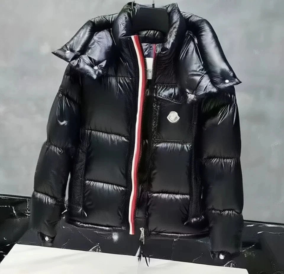 Moncler Puffer Down Jacket Tricolor Black