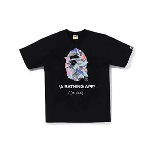 A Bathing Ape Sakura Ape Head Black T-Shirt - 12