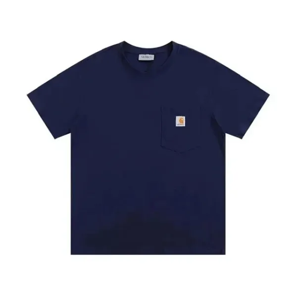 Carhartt Work In Progress Carhartt WIP Logo T-Shirt Burgundy T-Shirt T-Shirts - 10