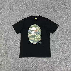 A Bathing Ape Sakura Ape Head Black T-Shirt - 14