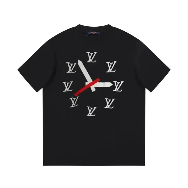 Louis Vuitton Clock Face LV Monogram T-Shirt Black - 4