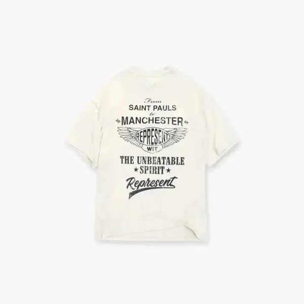 Represent Floral Dove Graphic T-Shirt Beige - 10