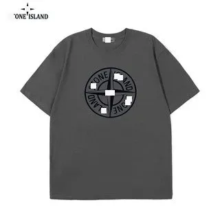 Design One Island Logo Patch Blue T-Shirt T-Shirts - 7