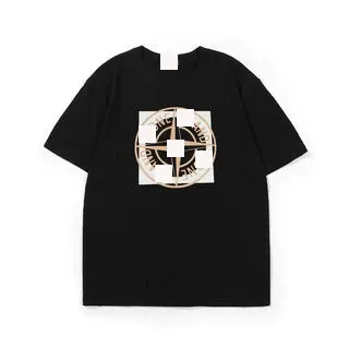 Design One Island Logo Patch Blue T-Shirt T-Shirts - 6