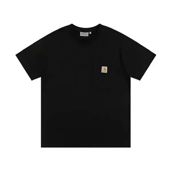 Carhartt Work In Progress Carhartt WIP Logo T-Shirt Burgundy T-Shirt T-Shirts - 4
