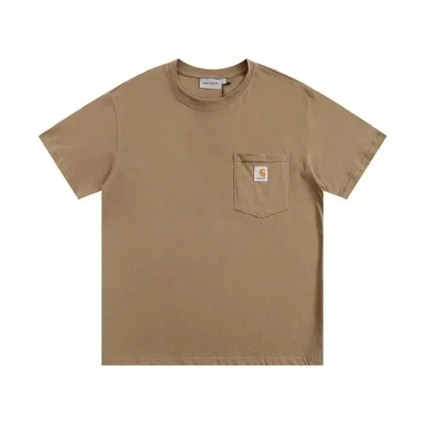 Carhartt Work In Progress Carhartt WIP Logo T-Shirt Burgundy T-Shirt T-Shirts - 6
