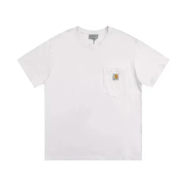 Carhartt Work In Progress Carhartt WIP Logo T-Shirt Burgundy T-Shirt T-Shirts - 5