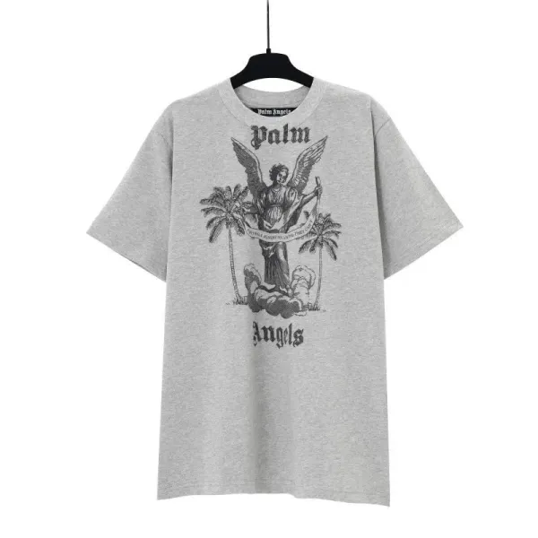 Palm Angels Skull Graphic Black T-Shirt - 2