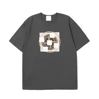 Design One Island Logo Patch Blue T-Shirt T-Shirts - 3