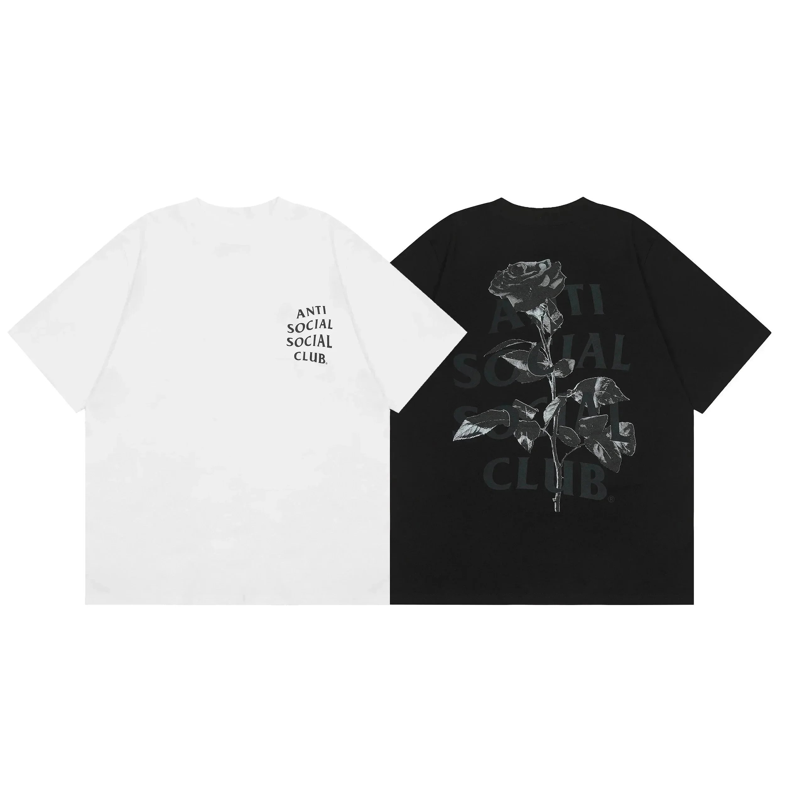 Anti Social Social Club Distressed Logo Black T-Shirt - 7