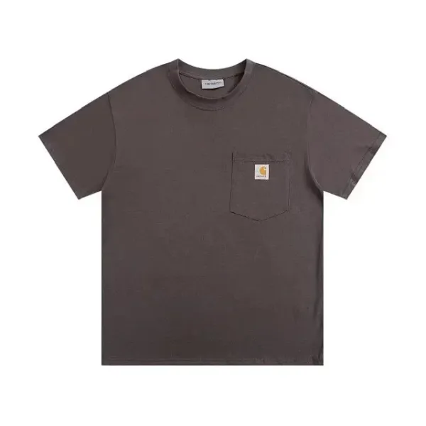Carhartt Work In Progress Carhartt WIP Logo T-Shirt Burgundy T-Shirt T-Shirts - 7