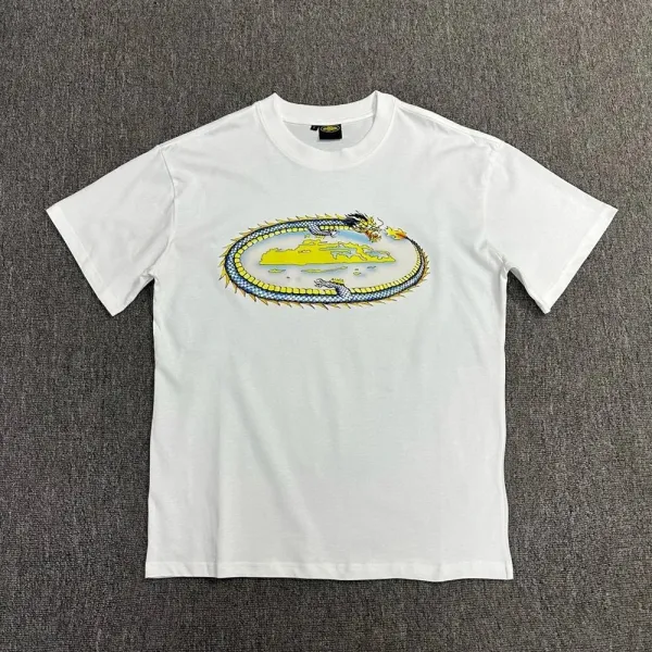 Design Ocean Graphic Print White T-Shirt - 24
