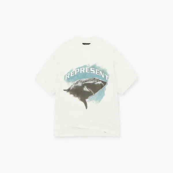 Represent Floral Dove Graphic T-Shirt Beige - 7