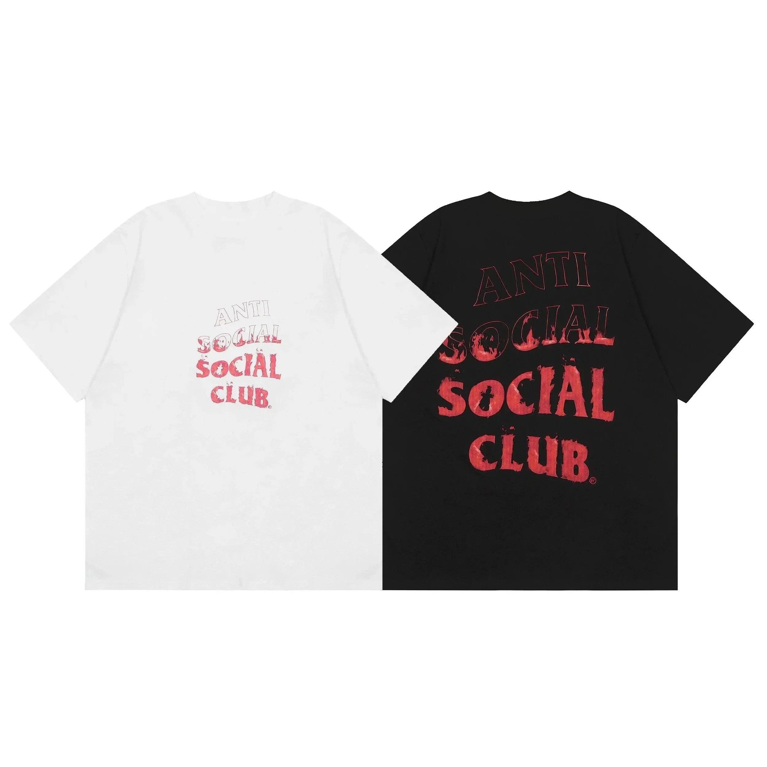 Anti Social Social Club Distressed Logo Black T-Shirt - 5