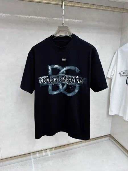 Dolce & Gabbana Palm Tree DG Logo White T-Shirt - 13