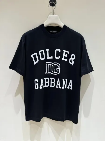 Dolce & Gabbana Palm Tree DG Logo White T-Shirt - 8
