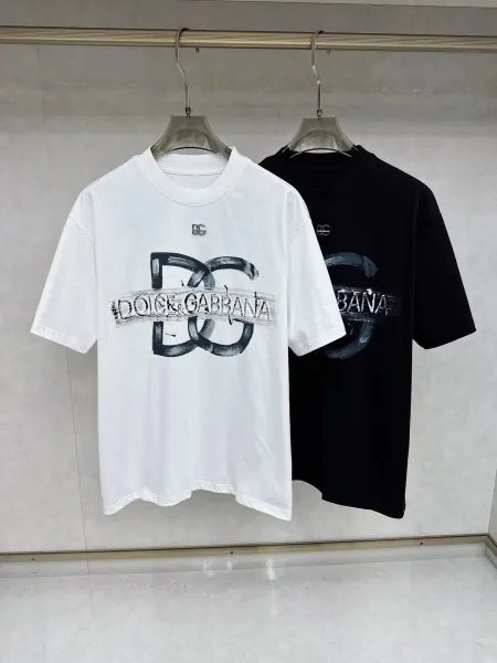 Dolce & Gabbana Palm Tree DG Logo White T-Shirt - 11